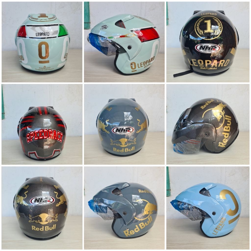 Helm Standar NHR Dewasa | Helm Pluto Motif Cewe/Cowo | Helm Ringan