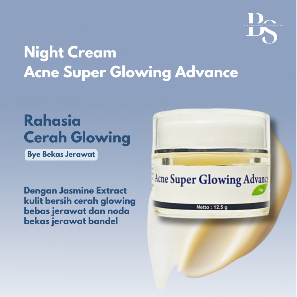 Acne Super Glowing Advance Night Cream IK Primaderma Untuk Kulit Berjerawat dan Bekas Jerawat Bandel