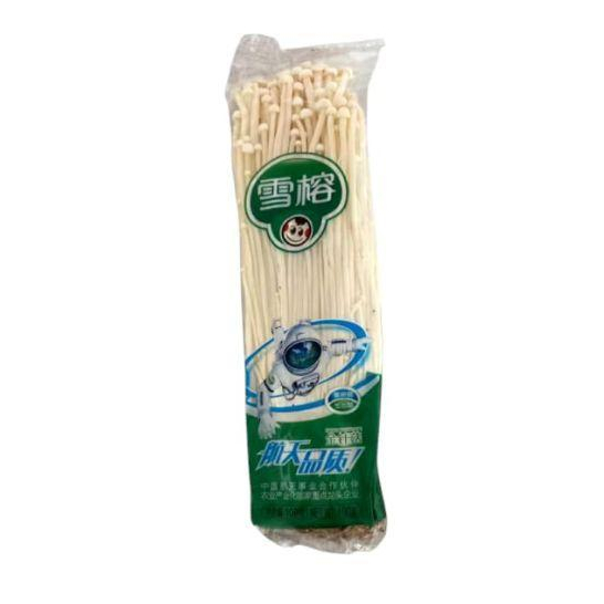 Jamur Enoki Astronot kualitas Super / Astro Hijau 100 Gr / Pcs
