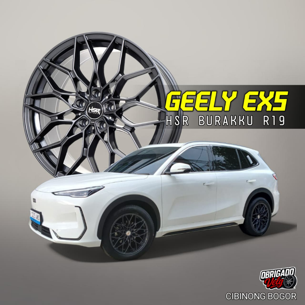 Velg GEELY EX5 R19 hsr Burakku ring 19 5x114.3 Iridium Grey / Obrigado Velg