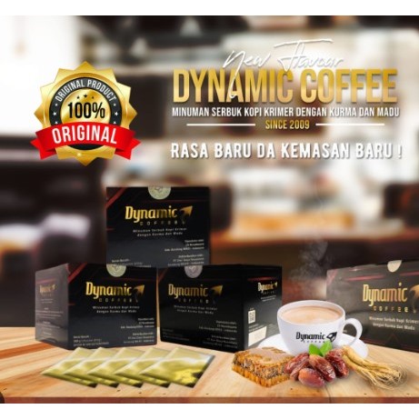 coffe Dynamic isi 10 Saset - Meningkatkan Stamina & Vitalitas, Menjaga Daya Tahan Tubuh