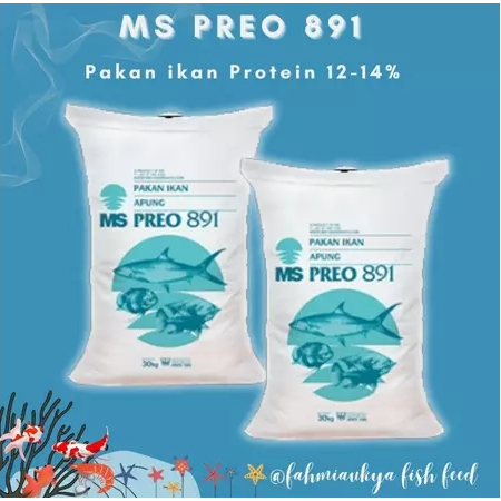 265  PAKAN IKAN MS PREO 891 2mm & 3 mm (PAKET 5KG)
