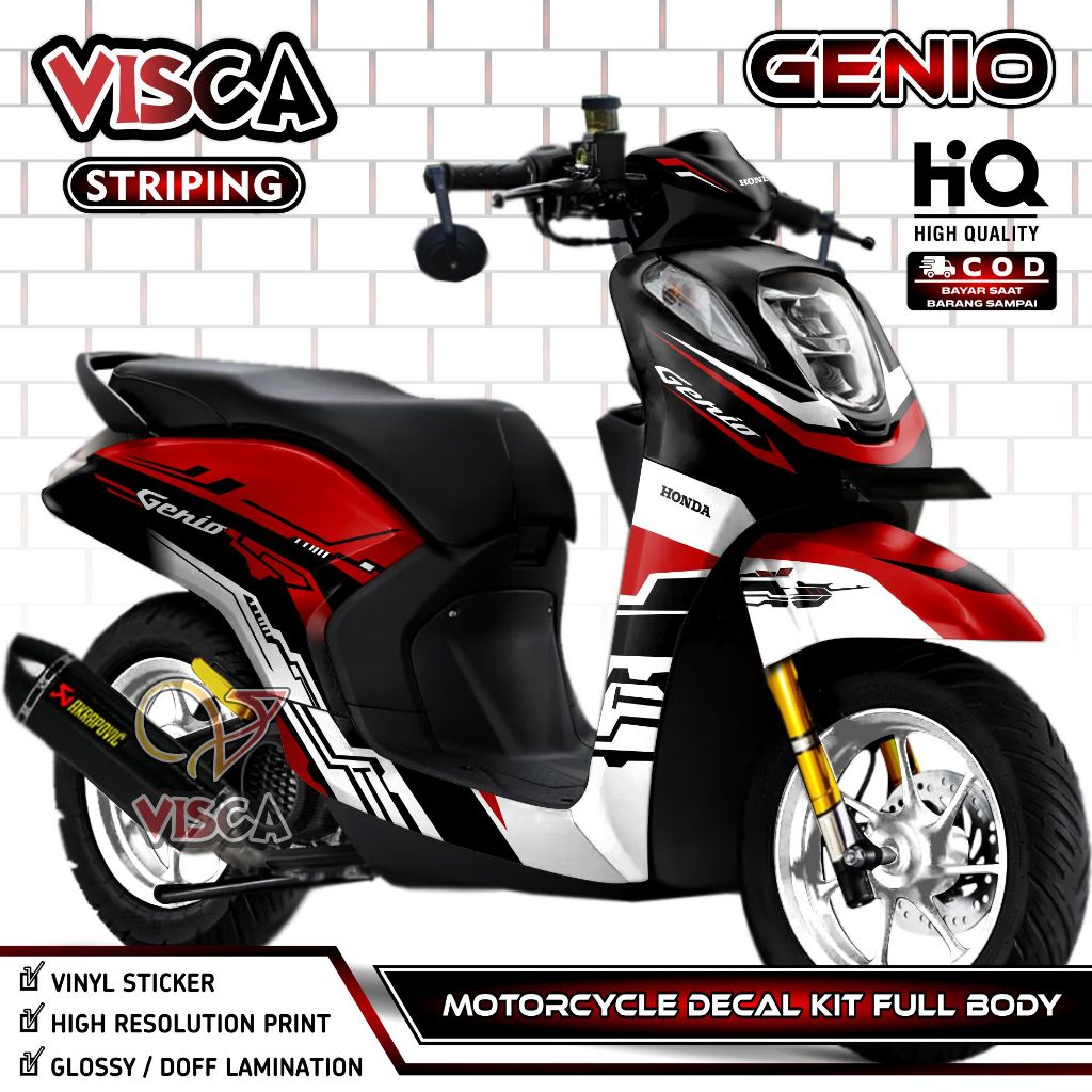 (PROMO SPECIAL) Decal Genio Full Body - Stiker Genio Full Body - Dekal Genio Full Body - Striping Ge