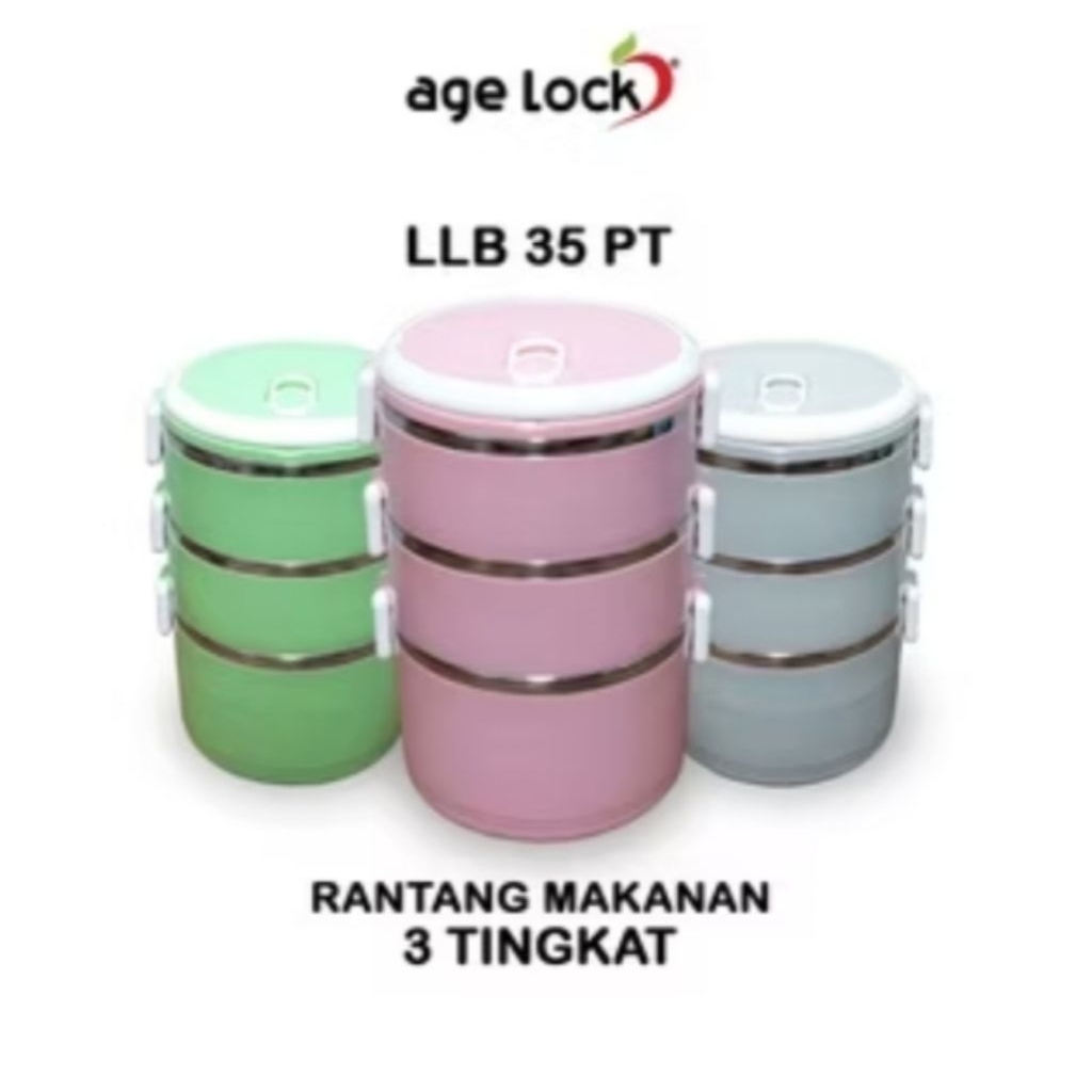 Age Lock LLB 35 PT Rantang Kotak Makan 3 Susun
