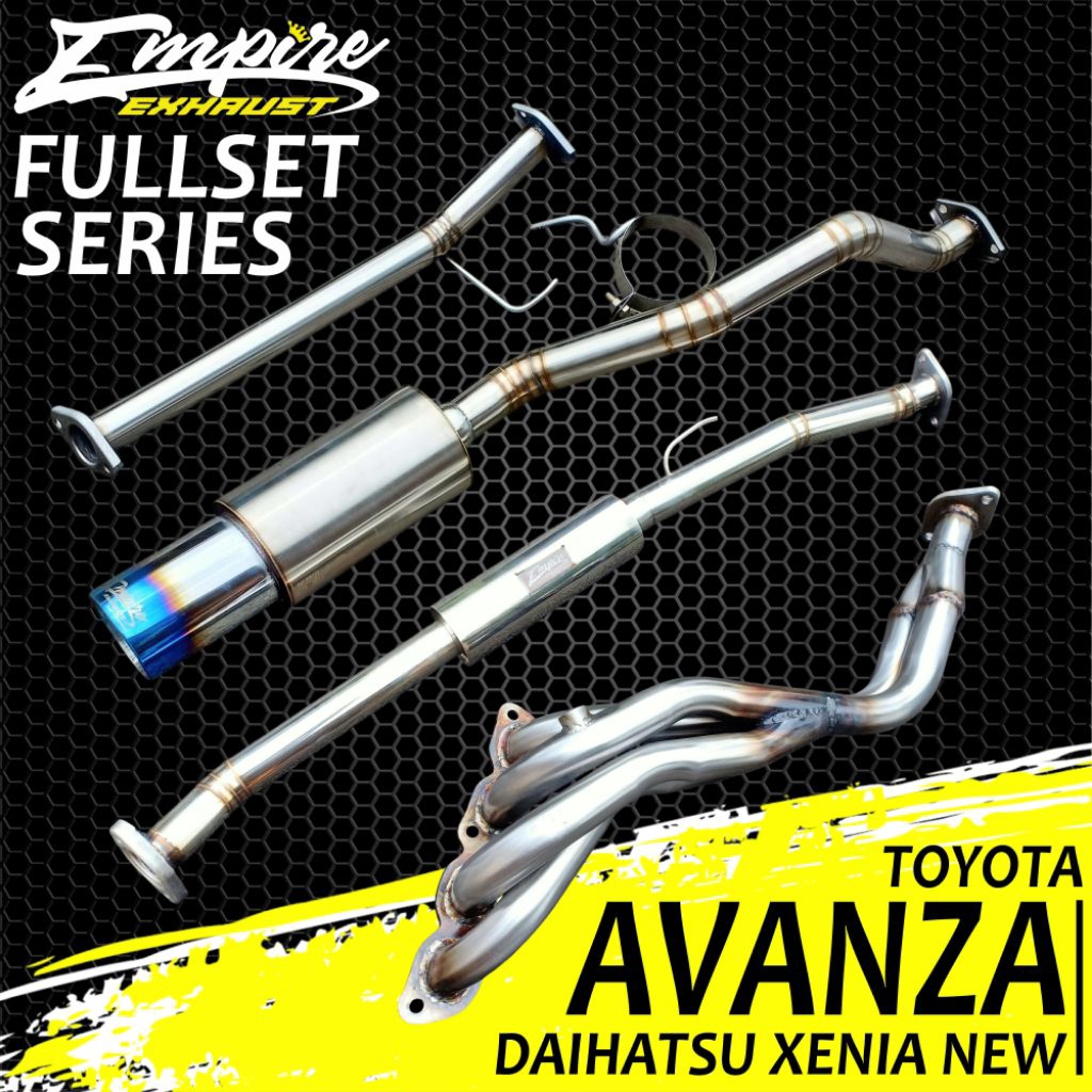 Fullset Knalpot Mobil Racing New Avanza Xenia Rush Terios Full System Muffler Empire Exhaust