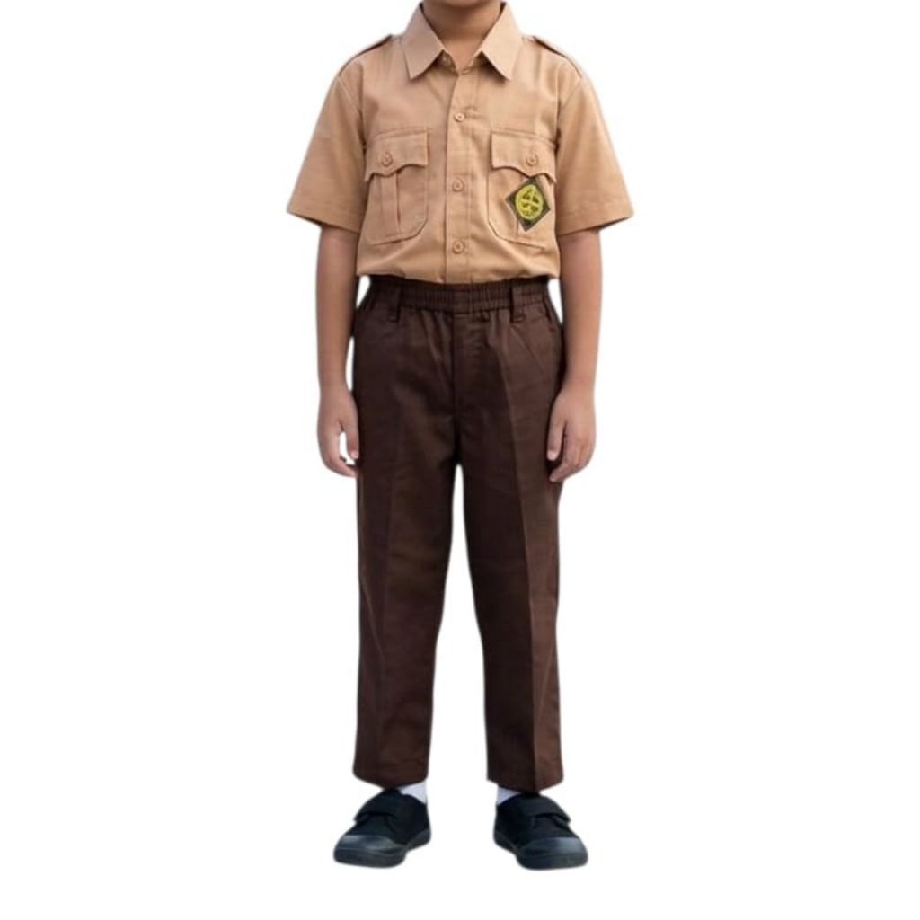 Seragam Sekolah Dasar Pramuka Pendek Anak Laki-laki | Setelan Pendek Pramuka Anak SD | Baju Pramuka 