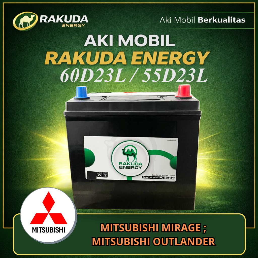 AKI KERING RAKUDA 60D23L / 55D23L MITSUBISHI MIRAGE , MITSUBISHI OUTLANDER HIGH QUALITY