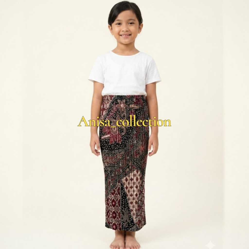 plisket batik anak/bawahan kebaya anak/plisket anak kondangan/Rok Plisket Anak | umur 7 s/d 9 tahun 