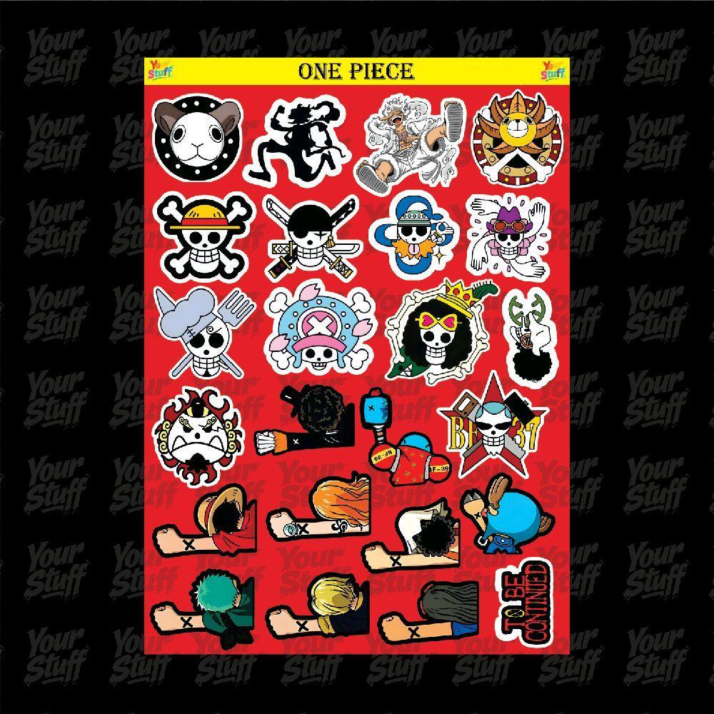 24Pcs ONE PIECE Sticker Pack | Sticker ONE PIECE Mix Aesthetic