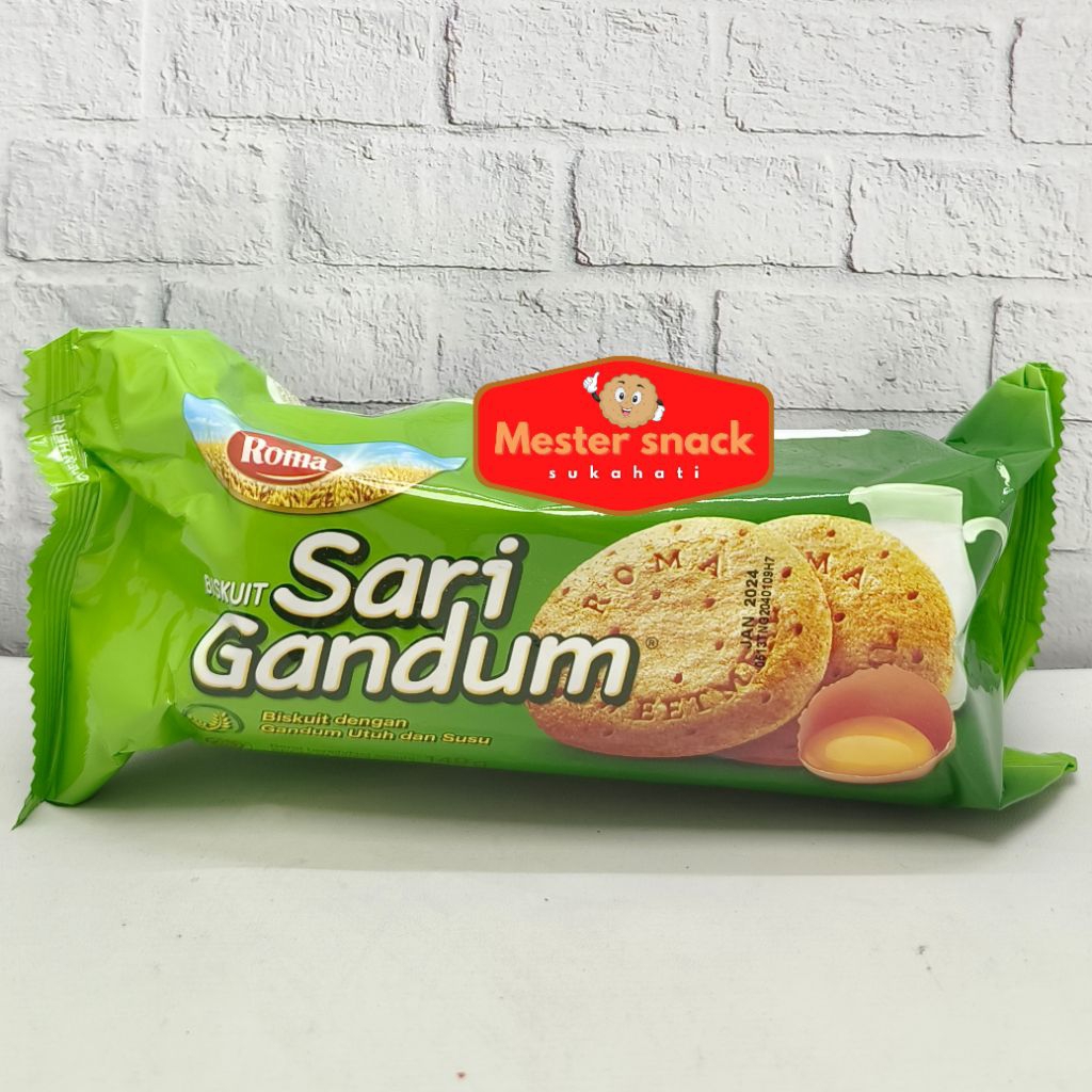 Roma Sari Gandum 149 gram | Roma Biskuit | Sari Gandum Roll | Sari Gandum Tawar