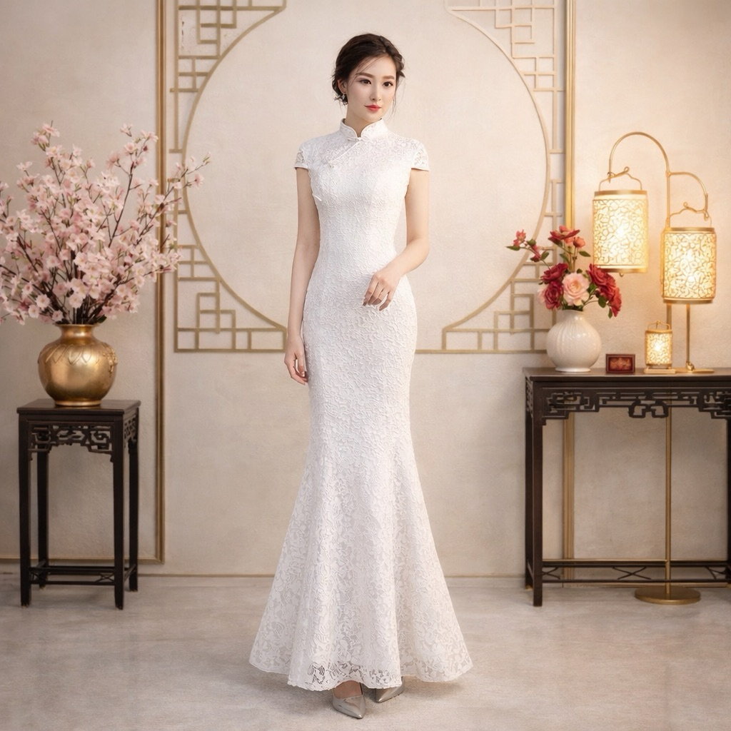 CHYO GOWN - Dress Pesta Wanita Lace Bodycon Maxi Long Dress Big Size Jumbo Ukuran Besar Plus Size Pr
