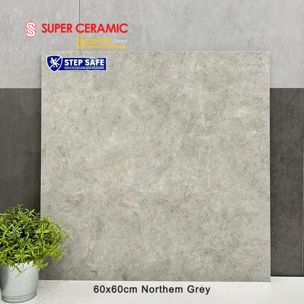 INFINITI 60x60 Granit Lantai Matt ANTI SLIP - NORTHEM GREY