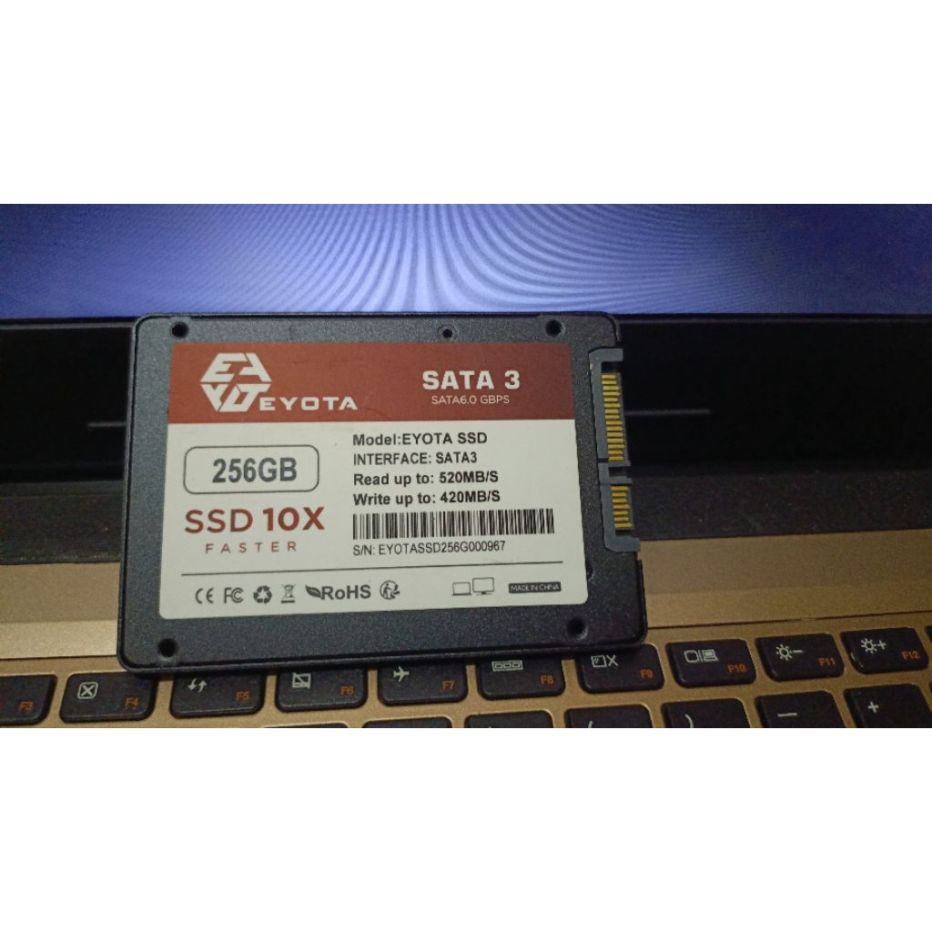 ssd eyota 256gb + installasi win 10/11 & off 2021