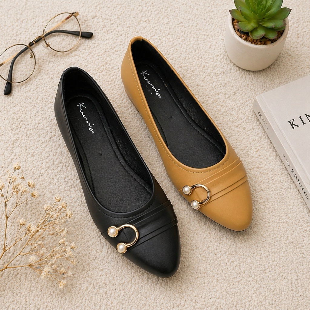 Flatshoes Wanita Big Size 41 42 43 44 45 V075