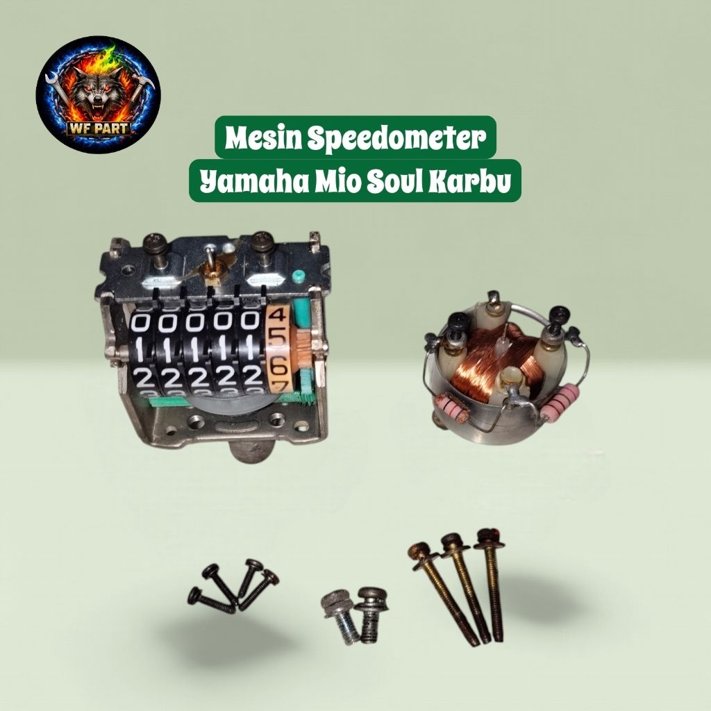 Speedometer Spido Odometer Amper Bensin Dan Mesin Km Yamaha Mio Soul Karbu Original Second