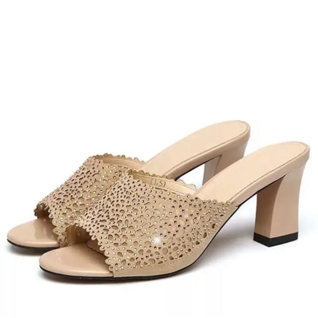 Sandal heels wanita Ml21 Tinggi 7 cm