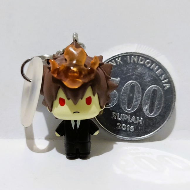 Kateikyo Hitman Reborn Mejirushi / Dangler Accessoris Key Chain - Sawada Tsunayoshi / Kyoya Hibari