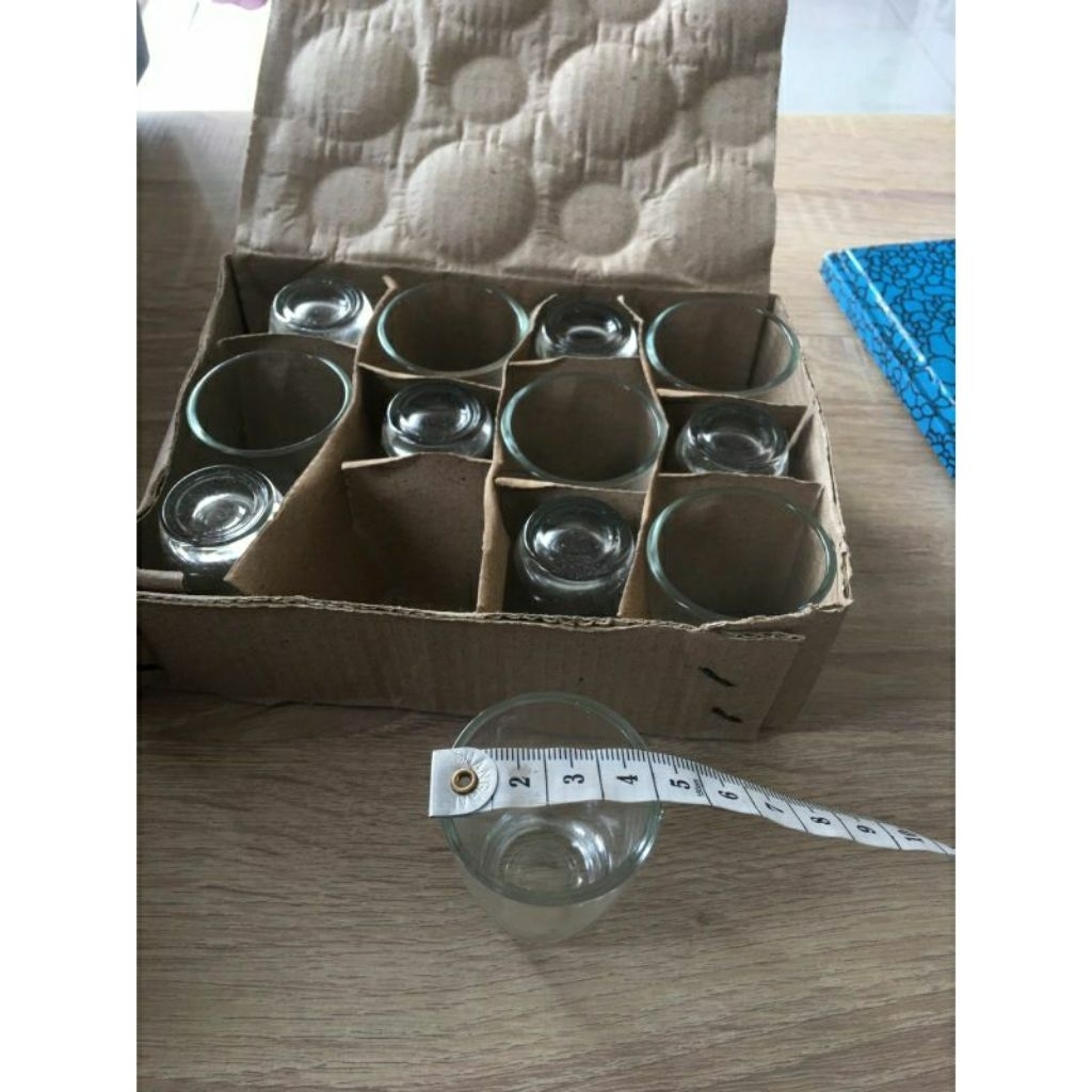 (FREE PACKING) GELAS SLOKI ISI 12 PCS GELAS MINI GELAS ZAMZAM GELAS AIR ZAM ZAM GELAS MINI GELAS SOU