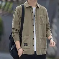 Kemeja Jaket Pria Bahan Corduroy Tebal Premium - Jaket Korduroi Kasual Pria