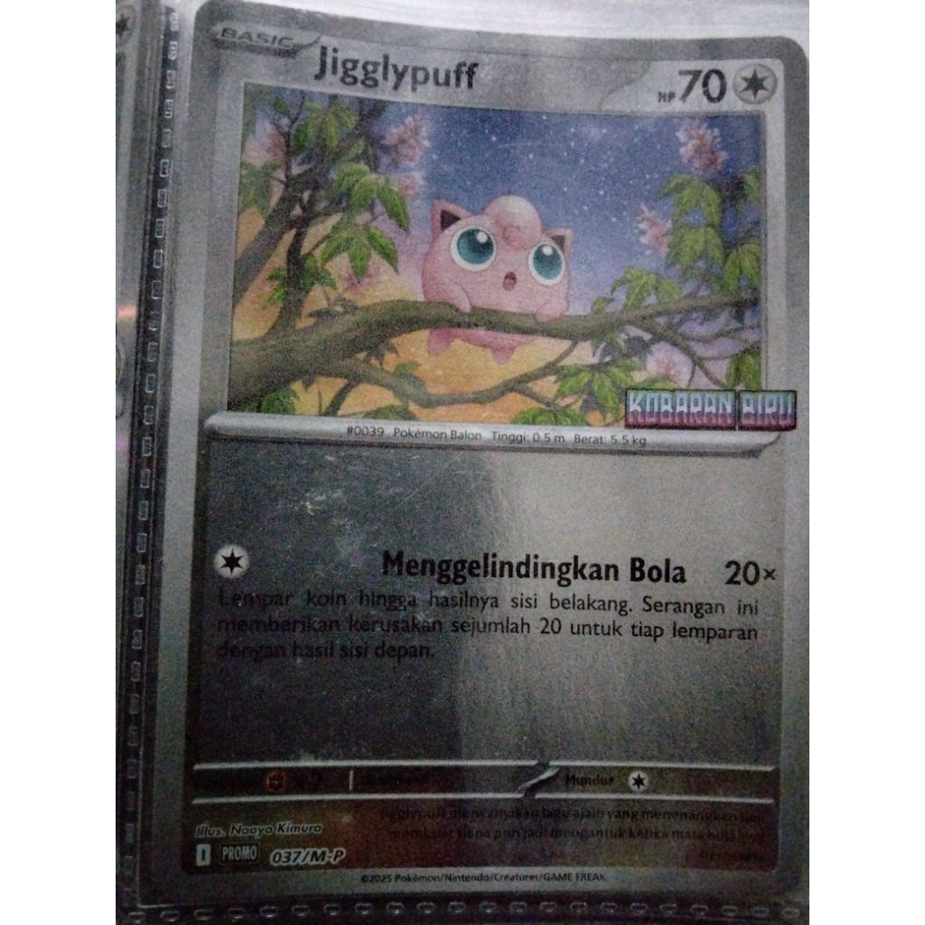 Kartu Promo Kobaran Biru Jigglypuff / Pokemon Indonesia
