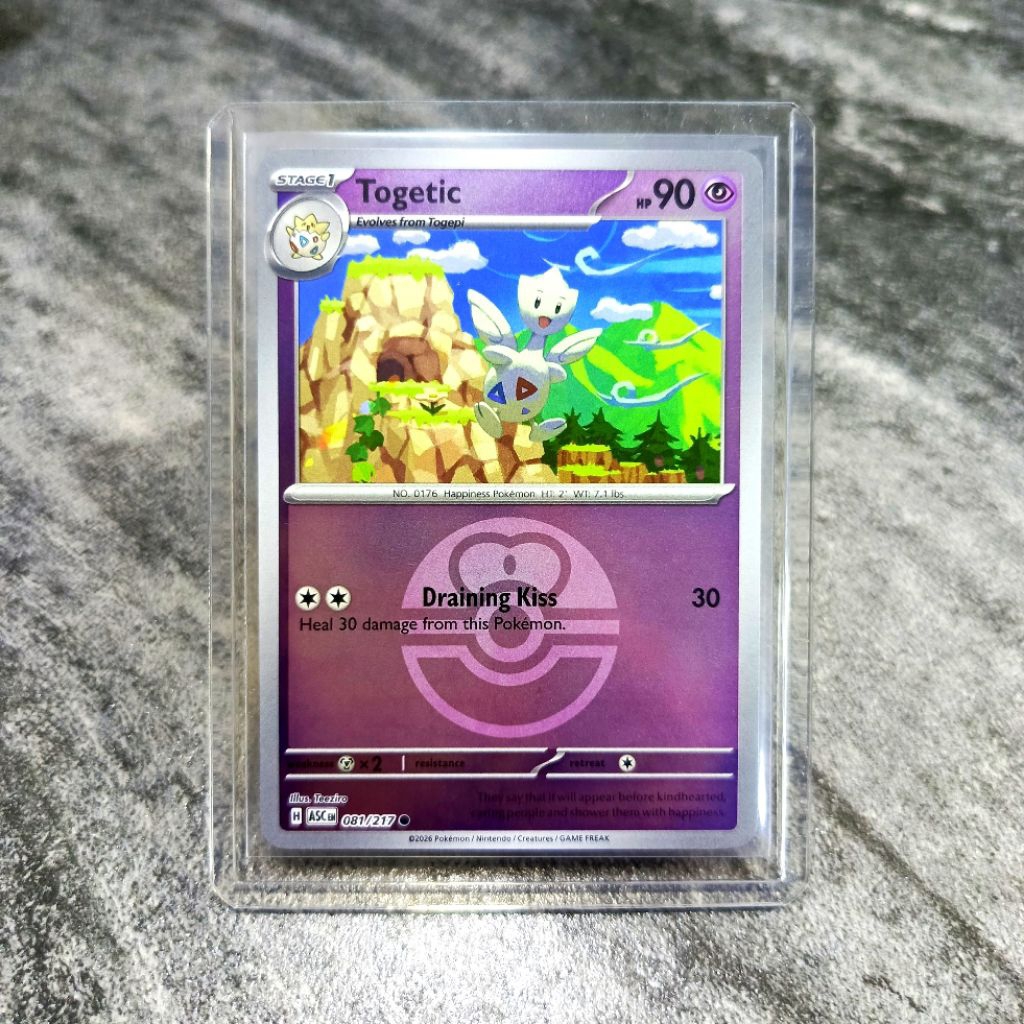 kartu pokemon original english togetic holo mirror friendball dapat toploader | kartu pokemon asli |