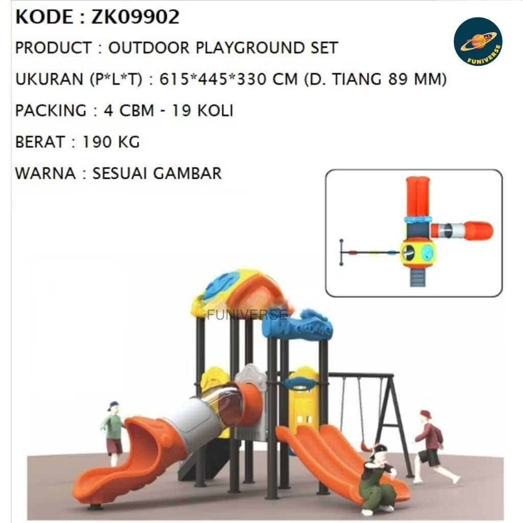 Perosotan Playground Outdoor Perosotan Jumbo Outdoor Playground Set (Harga Belum Termasuk Ongkir)
