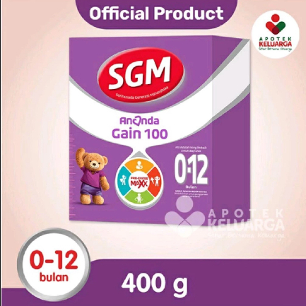 SGM ANANDA GAIN 100 0-12 BULAN 400 GR