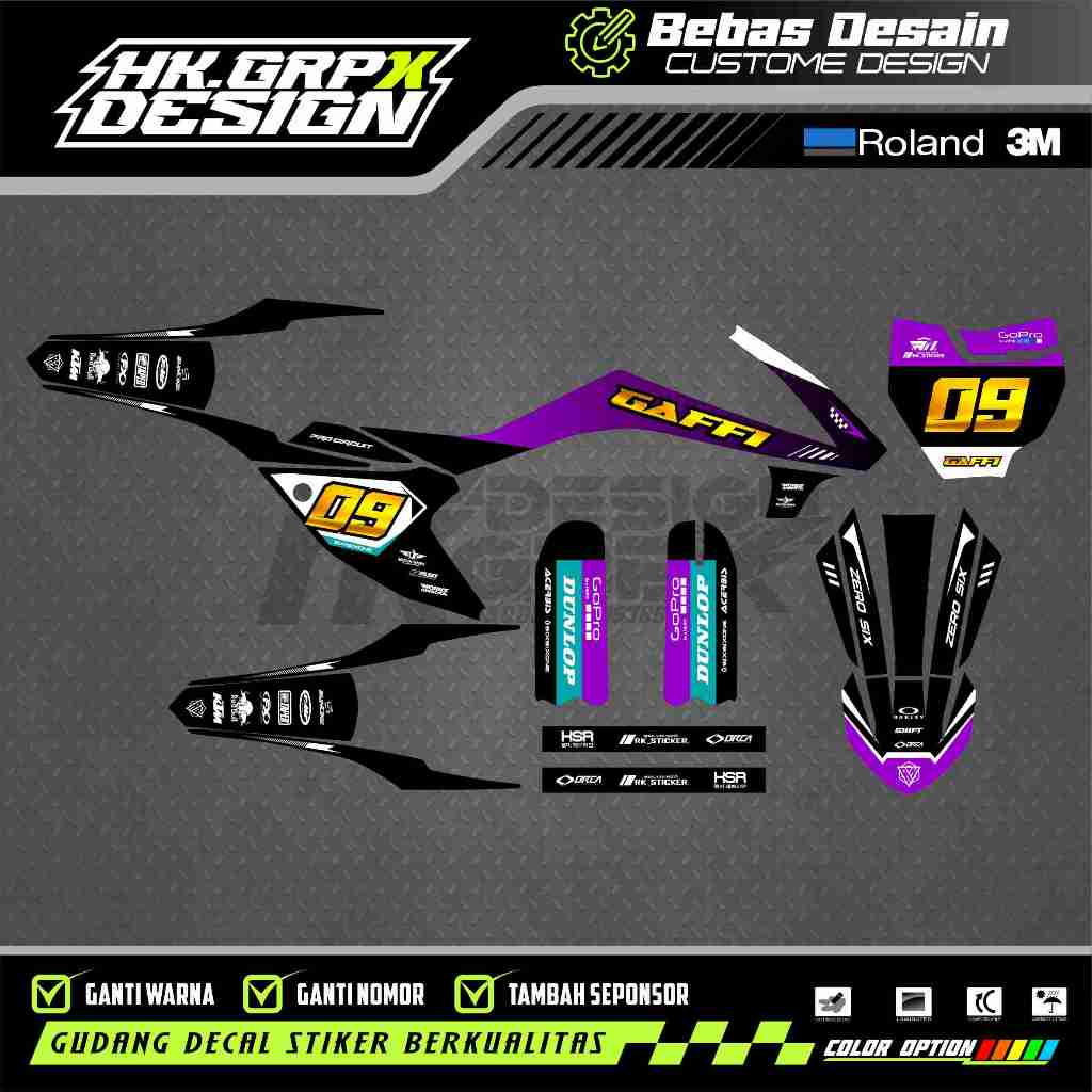 DECAL KTM 65 CC 2017 FREE CUSTOME DESIGN
