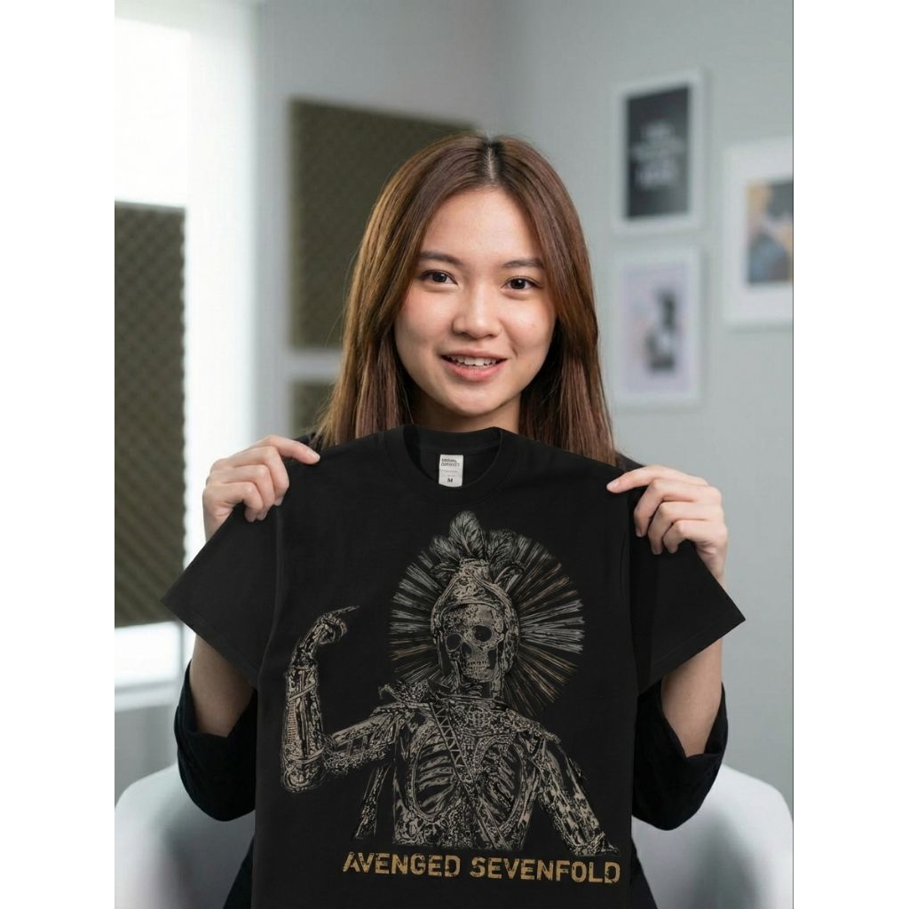 KOAS AVENGED SEVENFOLD A7X DESAIN TERBARU SABLON PLASTISOL RASTER CATUN COMBET 24S FREE STICKER LIMI