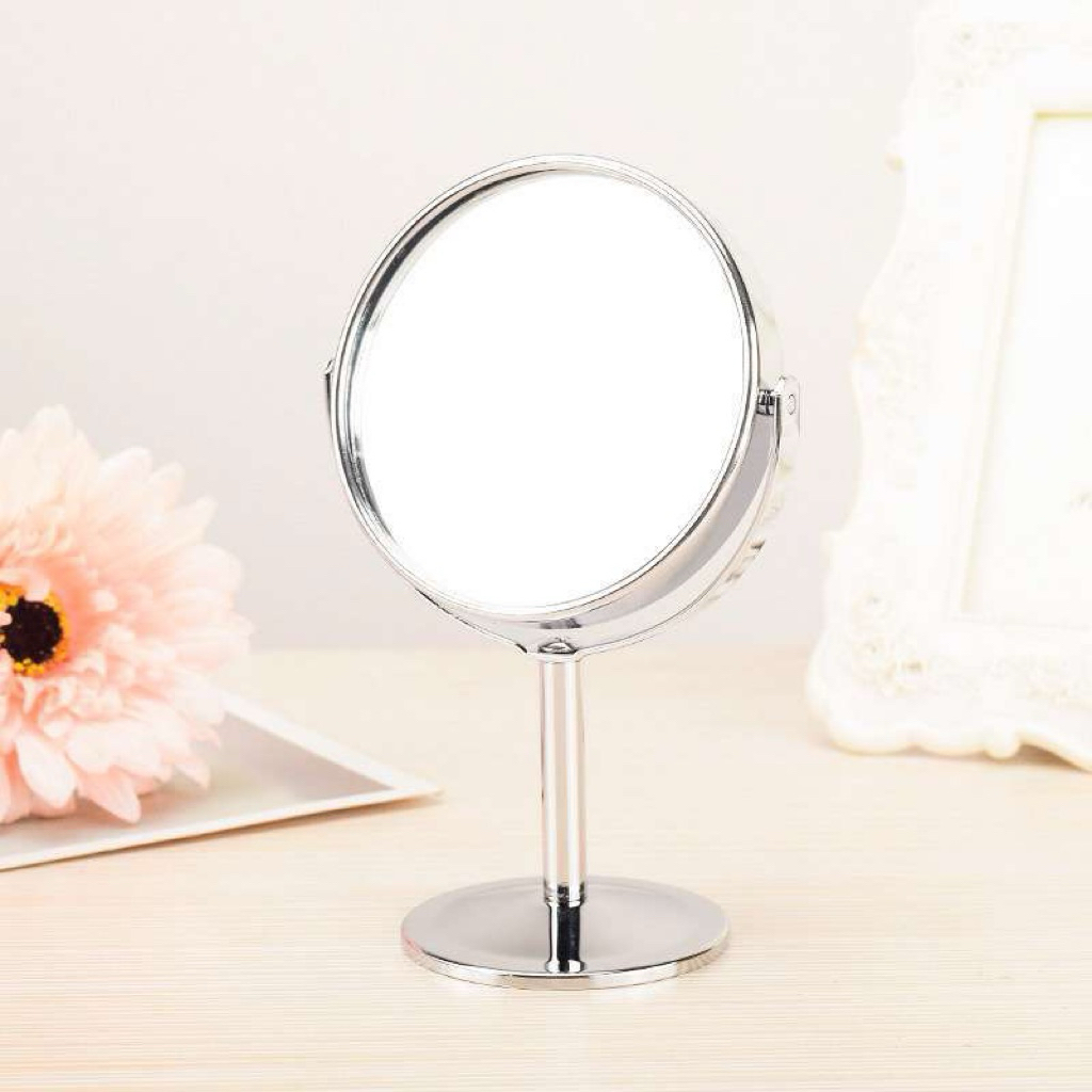 CERMIN RIAS MINI DUA SISI | KACA CERMIN MAKEUP MINI STANDING MIRROR | KACA CERMIN RIAS MEJA KECIL 2 