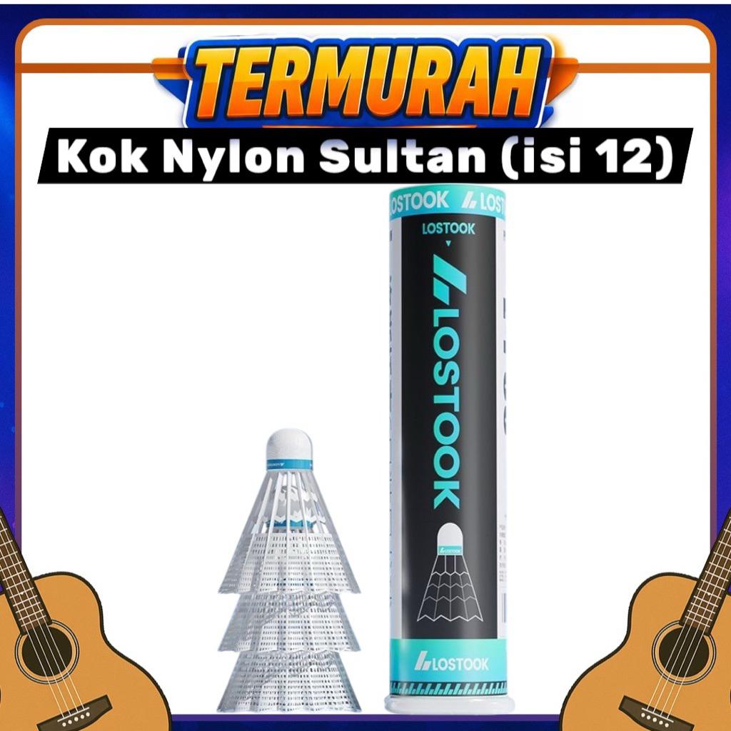 Kok Bulutangkis Badminton 1 Slop isi 12 Bahan Nylon Kualitas Premium