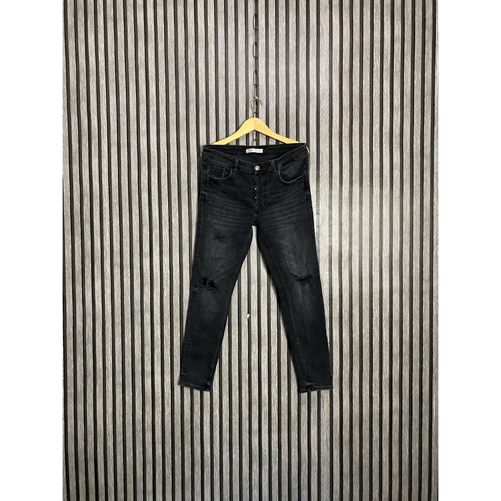 Celana Panjang Jeans Pria ZARA RIPPED (LIMITED EDITION)