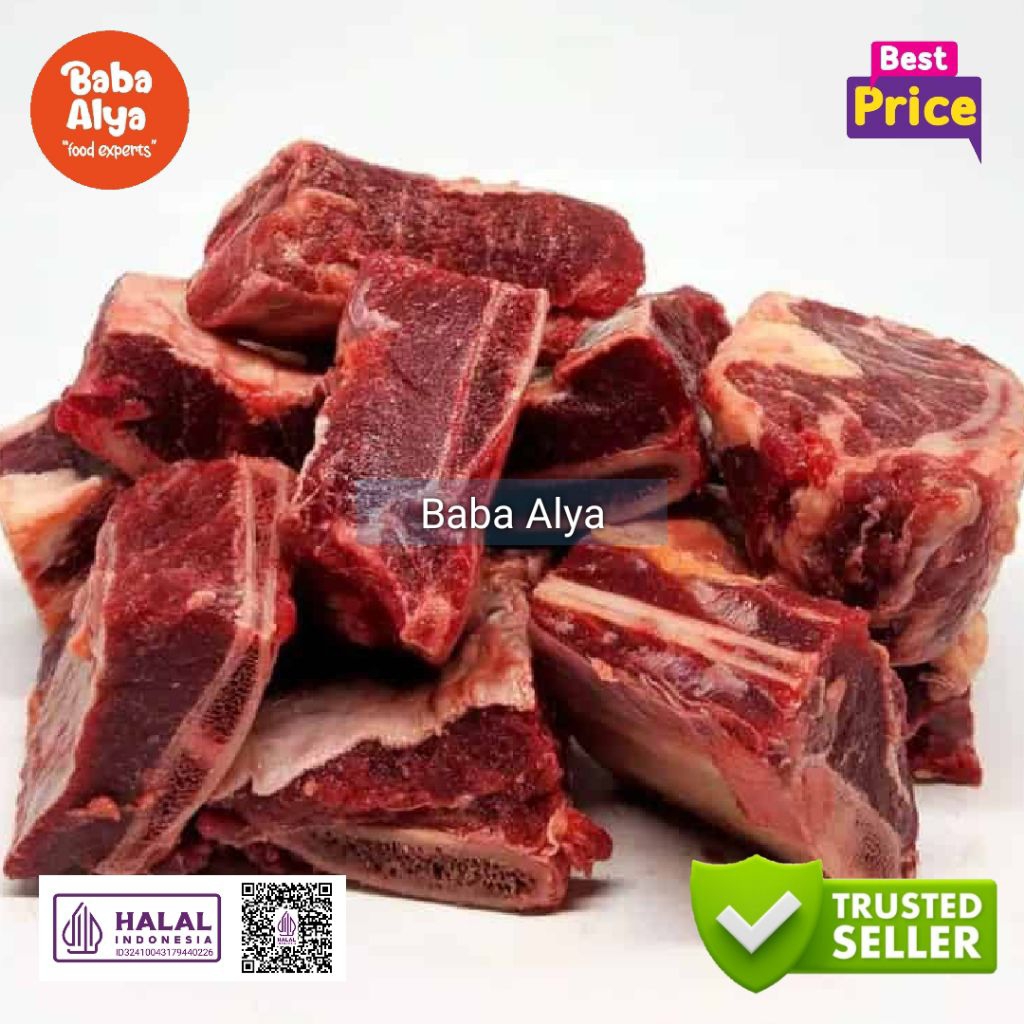 Iga Sapi Lokal Daging Tebal 1 KG | Premium