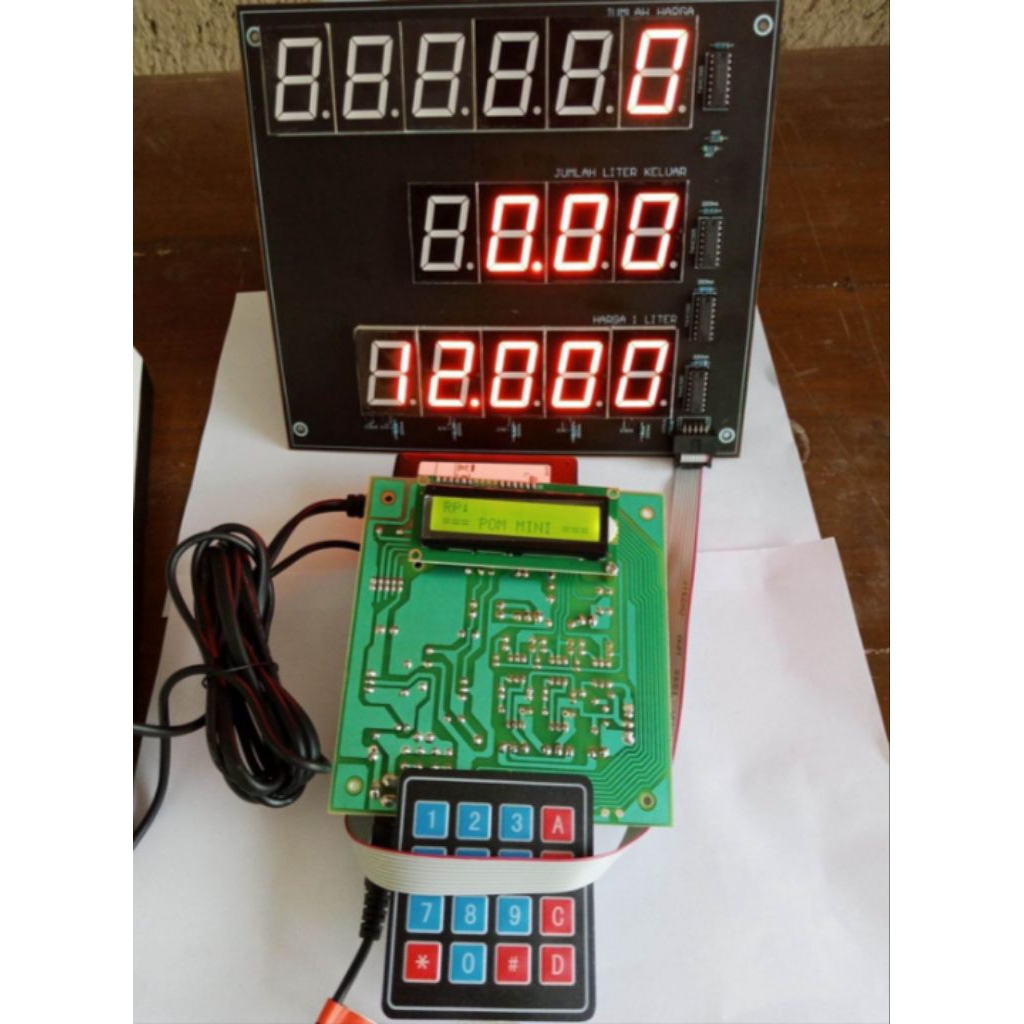 Set CPU POM MINI AC LENGKAP Adaptor flow sensor mesin kabel