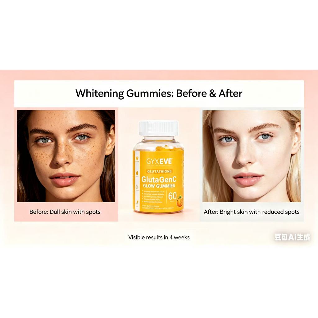 Glutathione Collagen Glow Permen Karet Pemutih Anti-Penuaan Glutathione Collagen Glow