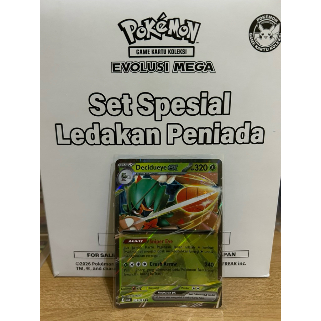 Kartu Pokemon Decidueye EX 022/123 RR