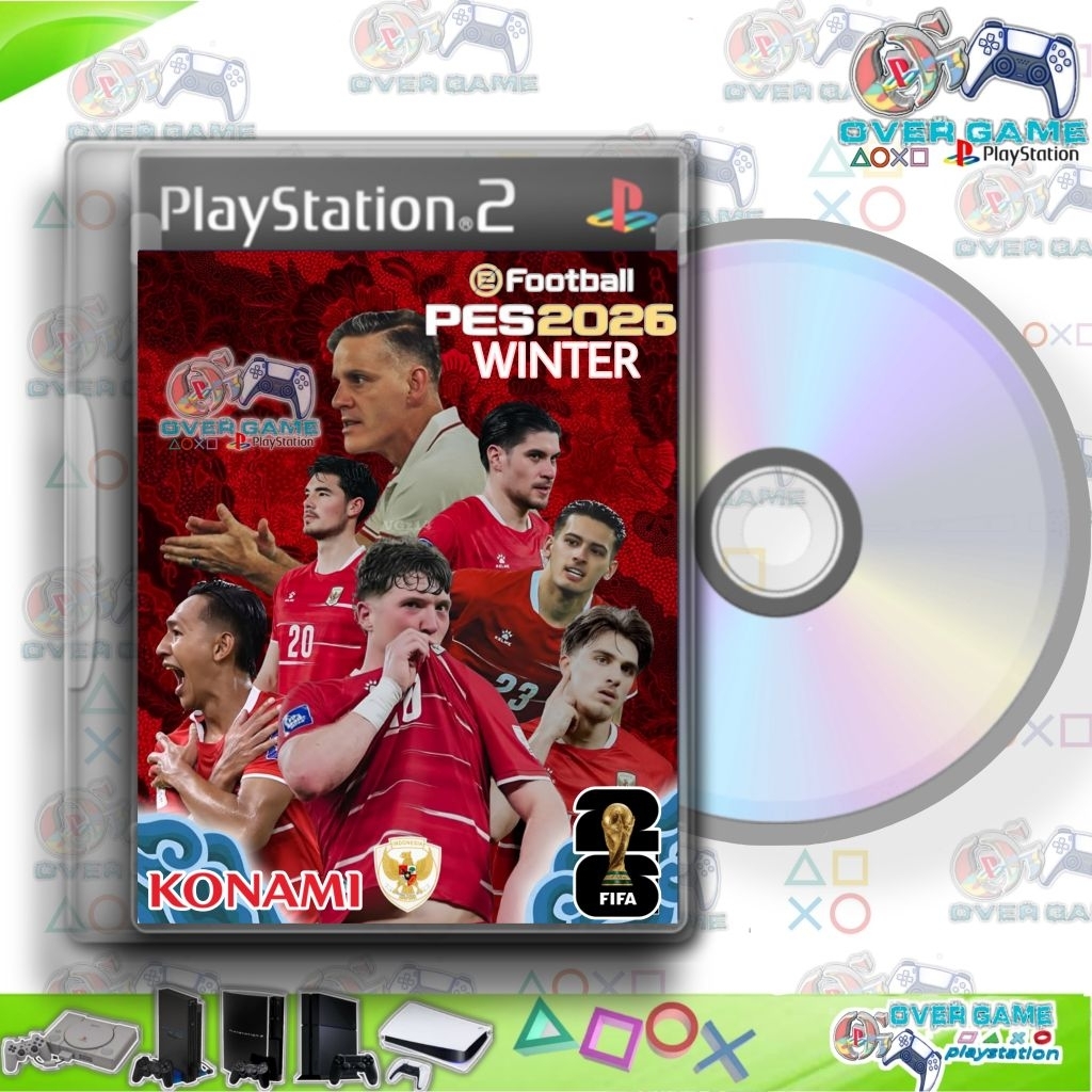 KASET PS2 PES CD DVD