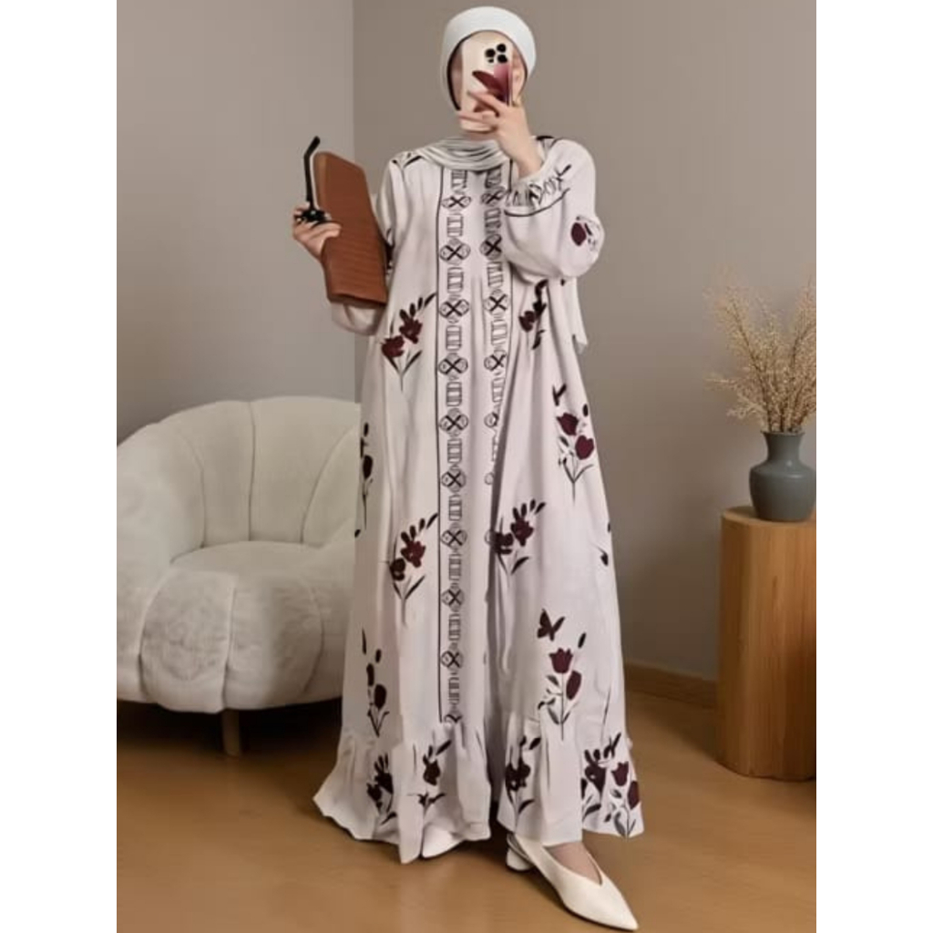 Gamis Wanita Elegant Mewah / Gamis Mewah Elegant Terbaru / Pakaian Muslim Wanita Gamis Long Dress Ke