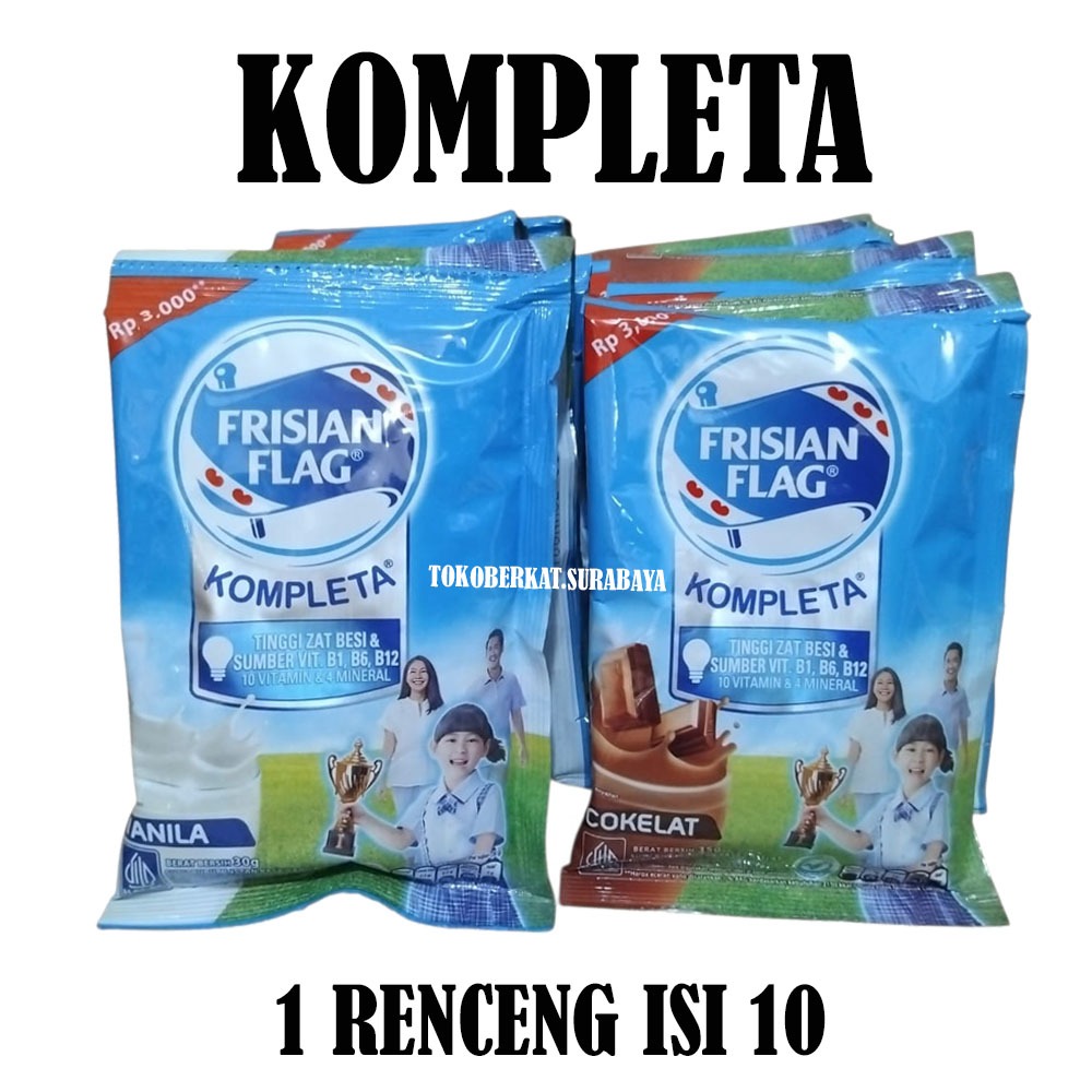 SUSU BUBUK FRISIAN FLAG KOMPLETA RENCENG ISI 10