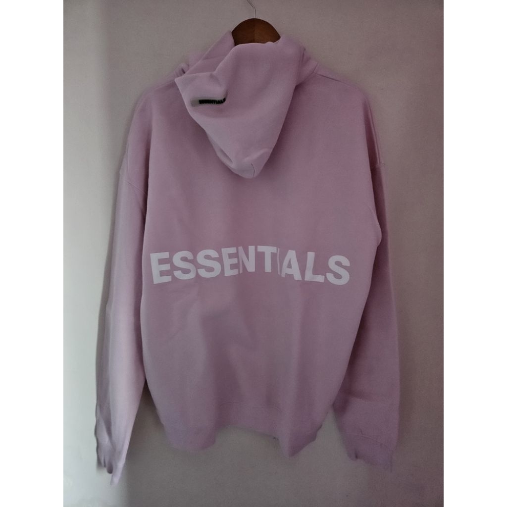 HOODIE ESSENTIAL S FEAR OF GO D PINK SECOND ORIGINAL