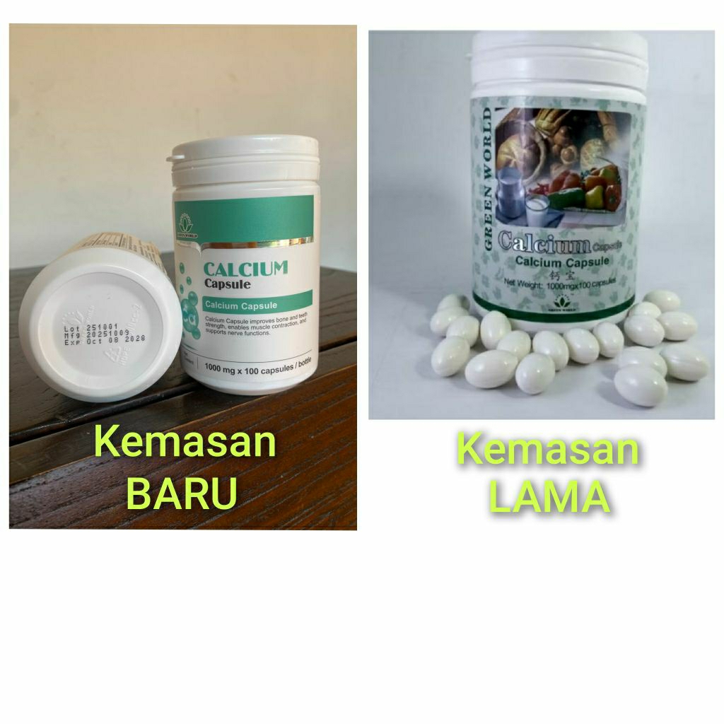 CALCIUM SOFTGEL GREEN WORLD/OBAT OSTEOPOROSIS/TULANG KEROPOS