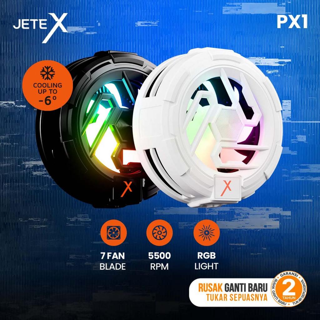 JETE PX1 Pendingin HP Magnetic dan Klip Cooling Peltier Gamepad