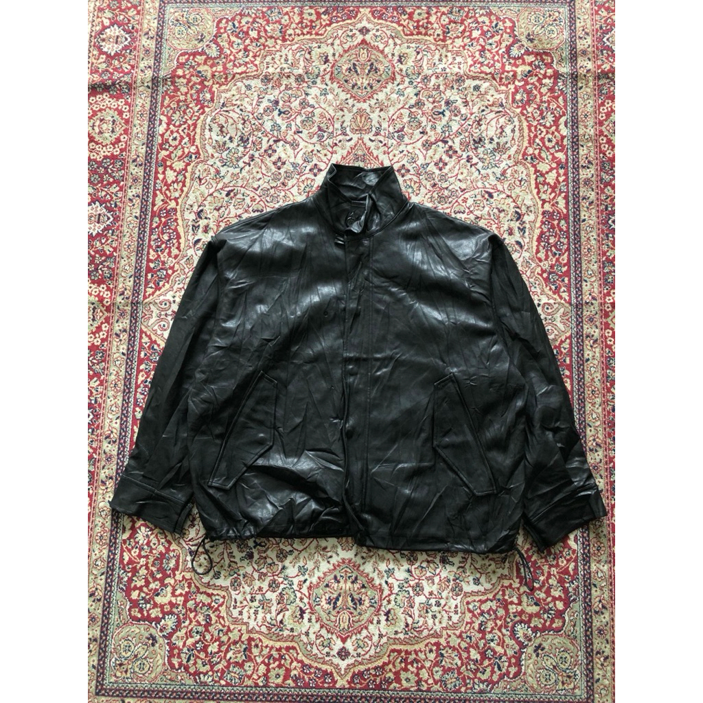Partimento Leather synthetic field jacket jacket Vintage leather jacket Vintage military field jacke