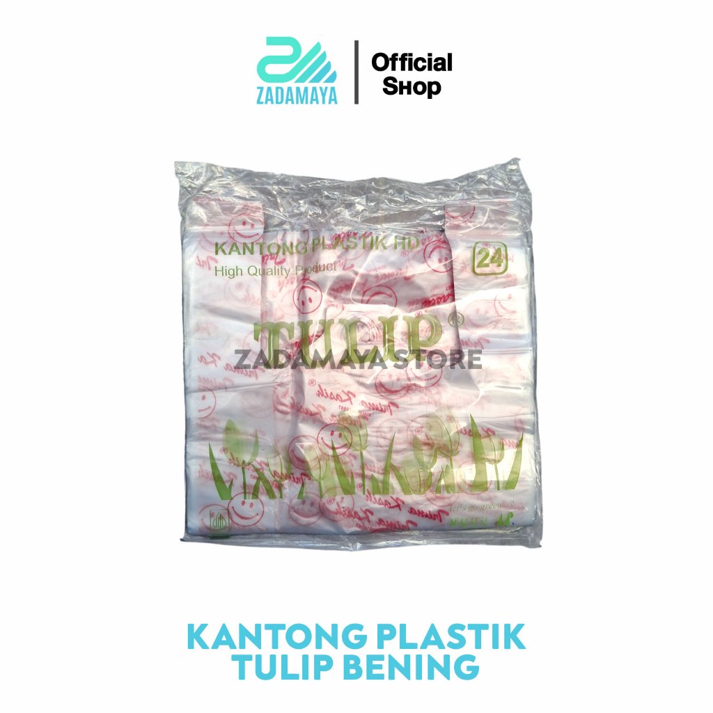Kantong Plastik Bening Terima Kasih Smile Tulip