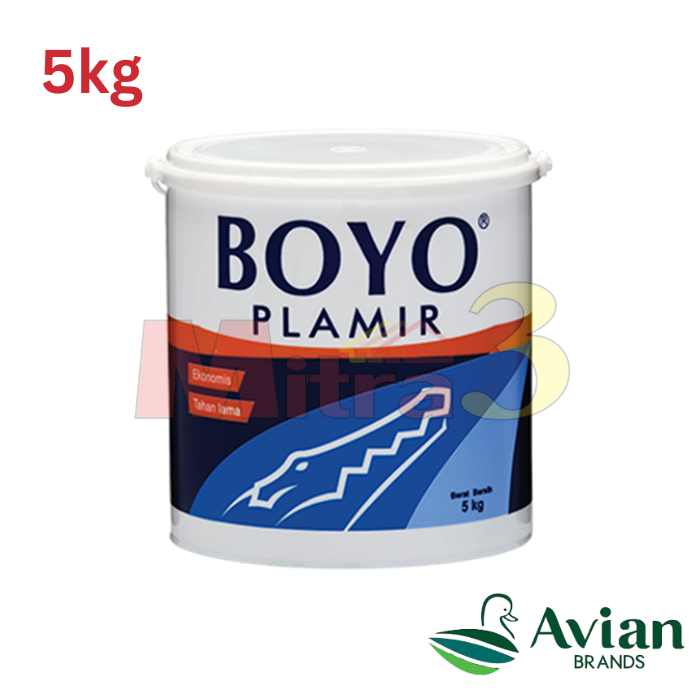 Cat Plamir Tembok Boyo Plamir 5 KG / Plamir Plamur Dinding Dempul Tembok 5KG