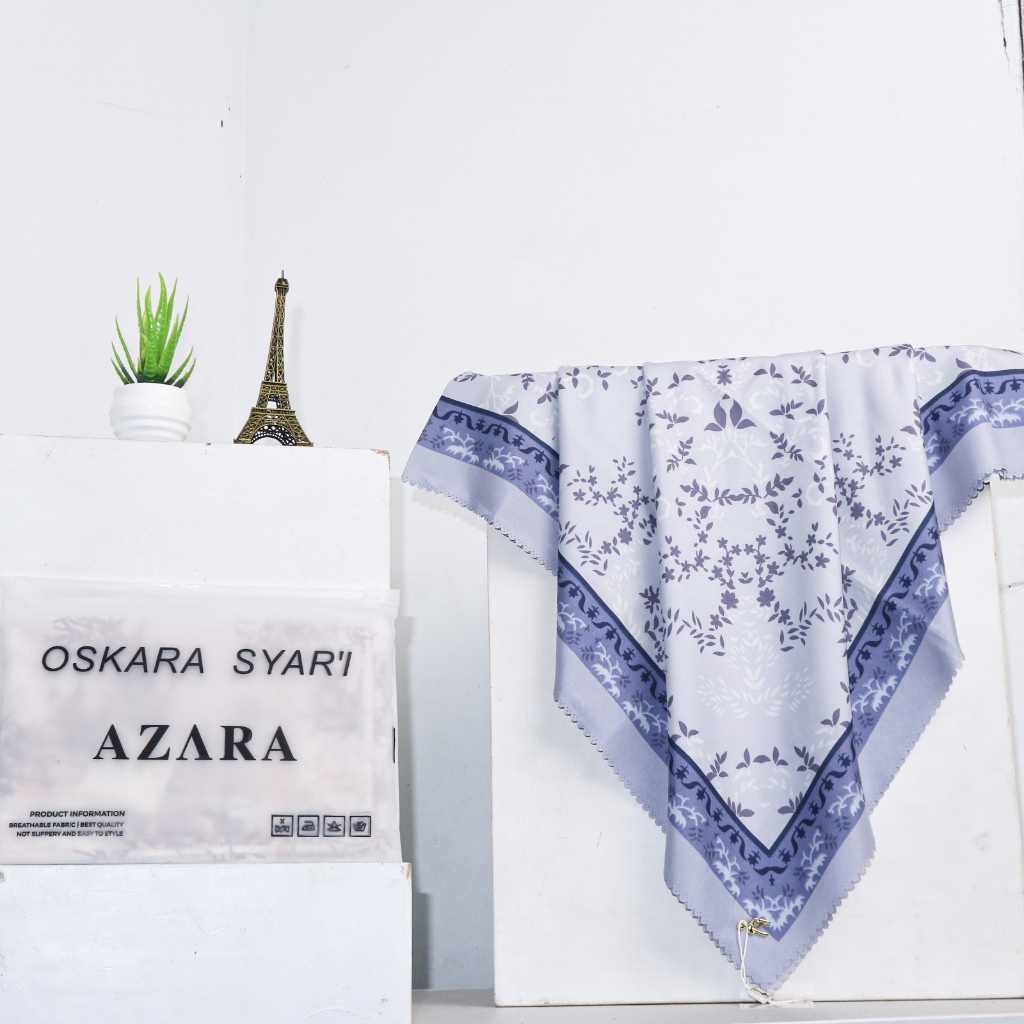 KERUDUNG SYARI MOTIF TERBARU DENGAN POUCH / HIJAB MOTIF SYARI LOGO /  HIJAB MOTIF SYARI  SERAGAM.