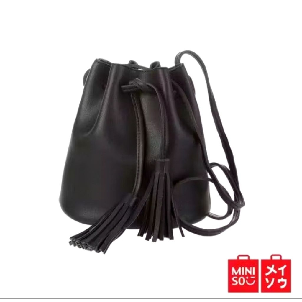 MINISO BUCKET BAG/ HANDBAG MINISO TAS SELEMPANG TAS WANITA