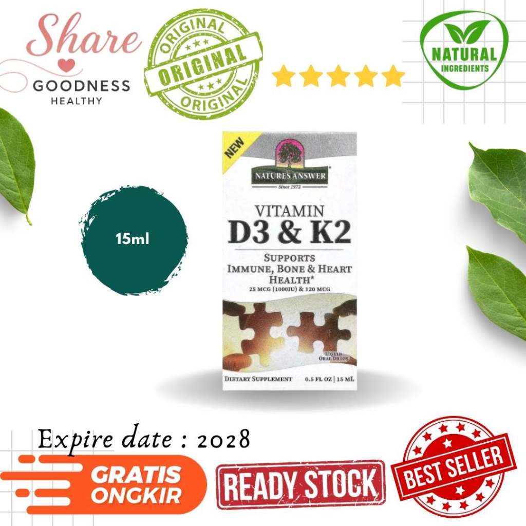 Natures Answer Vitamin D3 K2 Nature’s Answer Vitamin D3 & K2