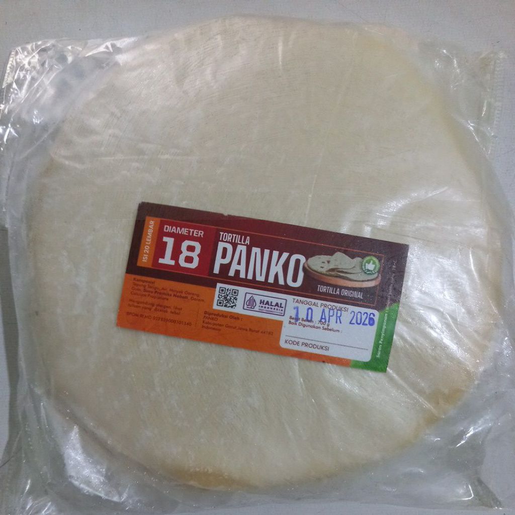 Kulit Kebab/ Tortilla Ukuran 18cm Isi 20 Lembar #Kebab #Tortilla #KulitKebab