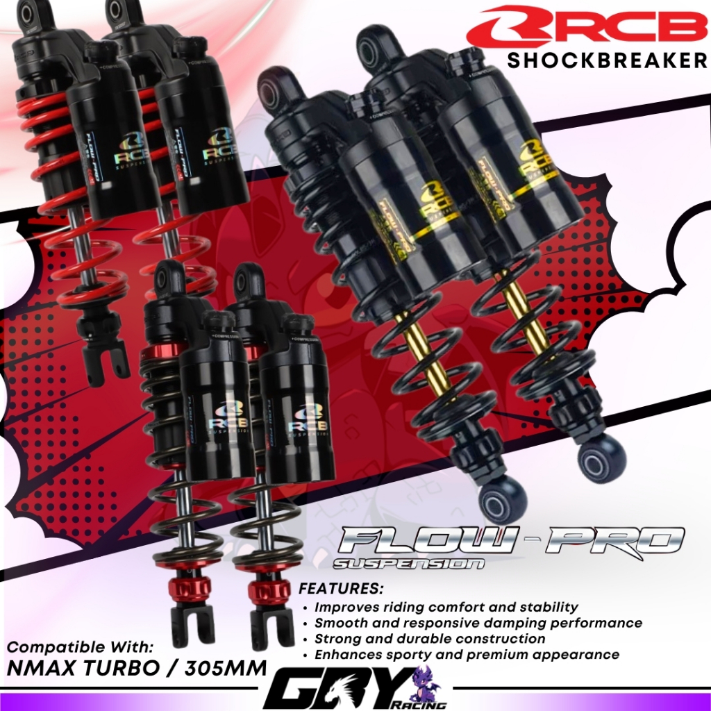 RCB Racingboy Shockbreaker NMAX Turbo FLOW PRO Series 320mm – Shock 320mm NMAX Neo Original